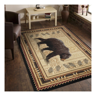 Tapis noir 2 pi x 3 pi Noir