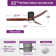 Wrought Studio™ 52'' Ceiling Fan with LED Lights and Remote Control
