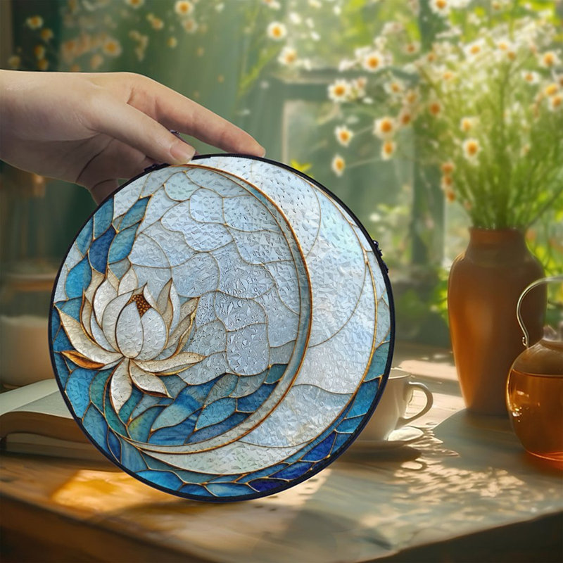  Vitrail pour vitrail Lotus, 11.8x11.8in(30x30cm)