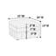 Canapé modulaire contemporain 5 pièces avec suède et coussins-1006298974