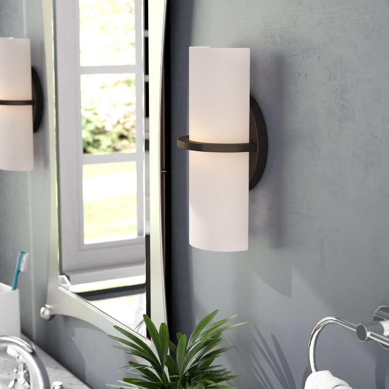 Widger LED Armed Sconce, Aged Bronze