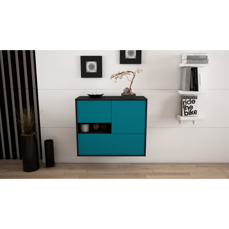 Rubenstein 92 cm W Sideboard, Turquoise