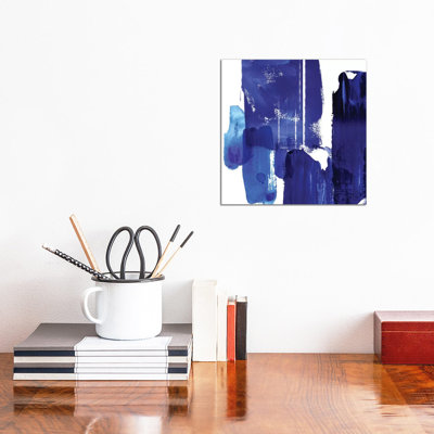Indigo Abstract I - Wrapped Canvas Painting