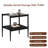 Coffee Table and End tables Set of 3, Tempered Glass Table with MDF layer, Modern Tables for Living Room , Gray Glass-1589476492