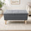 Banc de rangement avec repose-pieds de 81 po de largeur