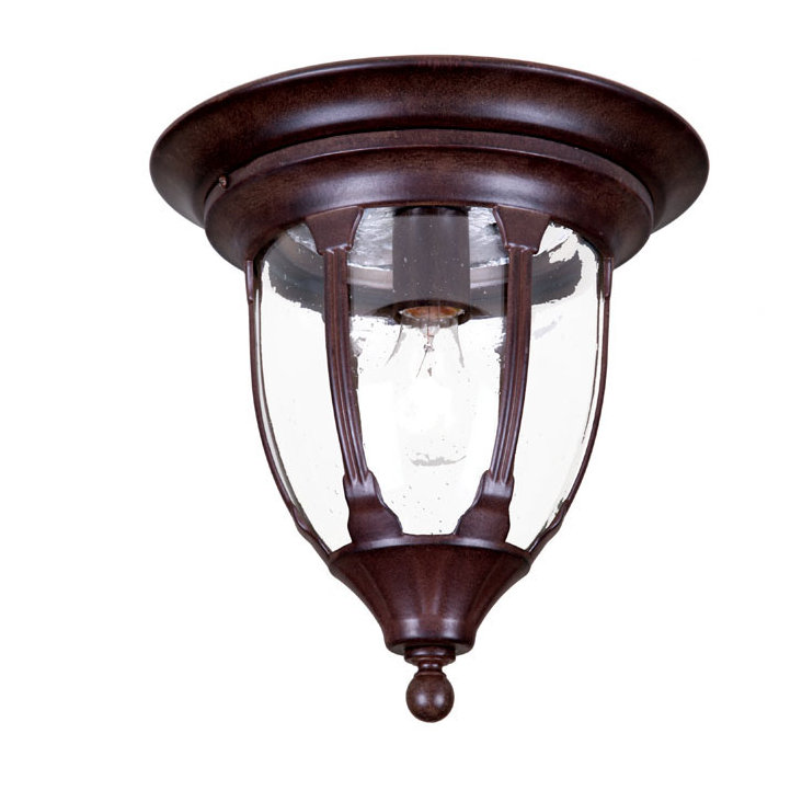 Plafonnier encastré 1 lumière Pritchard, Noir mat, Martelée transparente