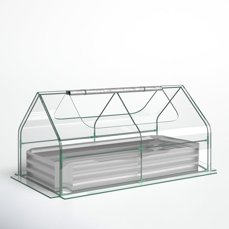 Kight Metal Raised Garden Bed, Clear