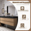 Lavabo de salle de bain en quartz noir mat-450895509