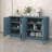 60" Sideboard – Silver Handles, Adjustable Shelves, Dining/Kitchen Storage-1017244113