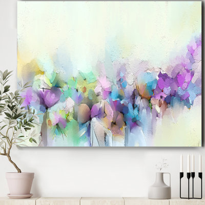 " Yellow And Purple Spring Flowers "