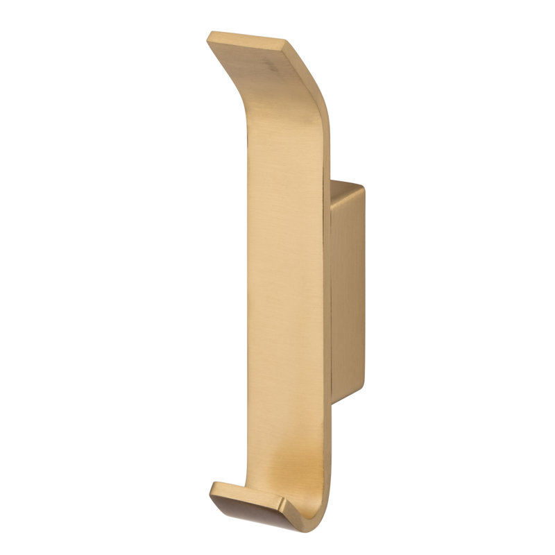 Vaasa Robe Hook, Satin Brass