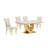 Bardem Marble Top Pedestal Dining Set-402354228-402354235