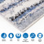 Tapis à rayures abstraites, tapis tissé à la machine-247528728