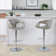 Curva Adjustable Barstool With Rounded T Footrest - Set Of 2