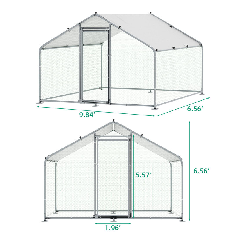 Chiriac Chicken Run, 78.7" H x 118" W x 78.7" D