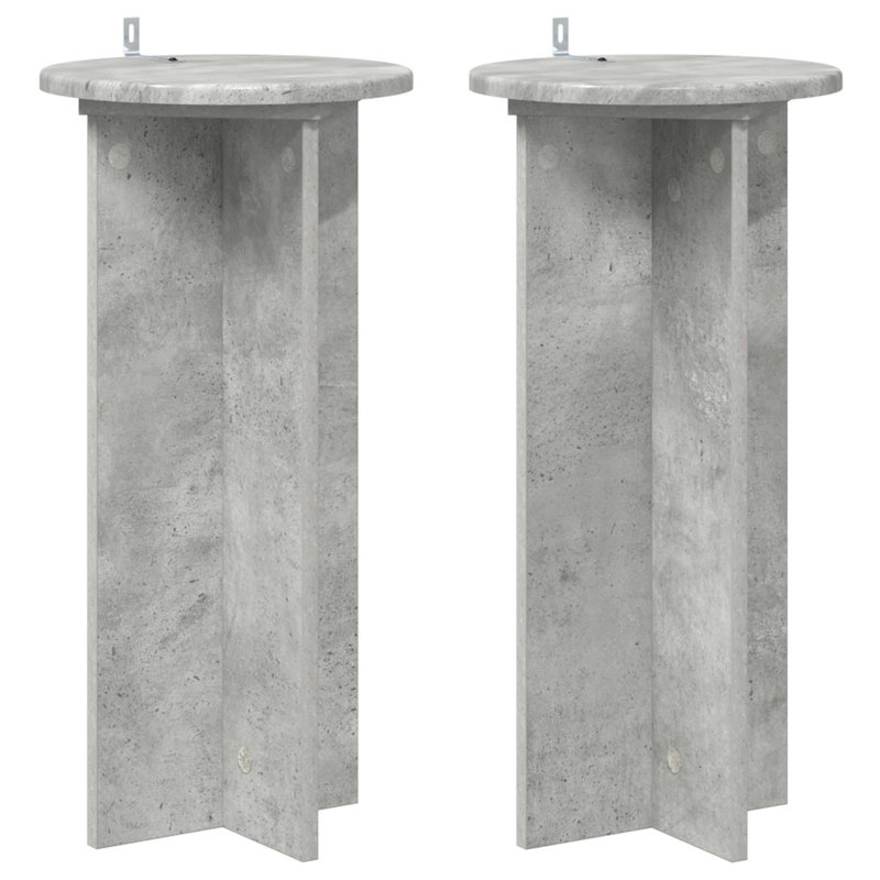 Plant Stand - Set of 2, Concrete Grey