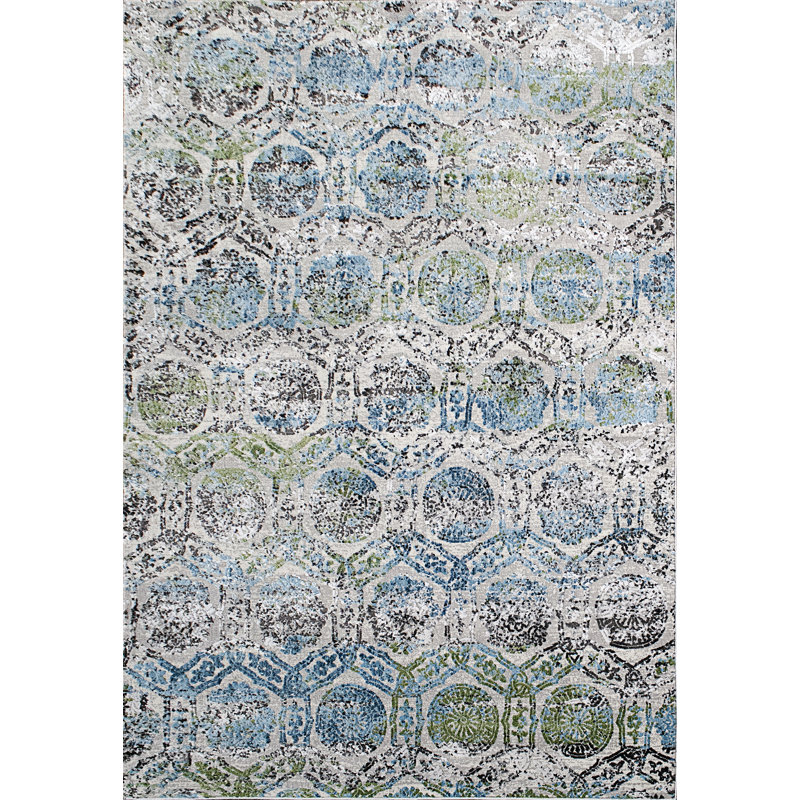 Tapis bleu clair Lawnton, Rectangle 5 pi 3 po x 7 pi 7 po