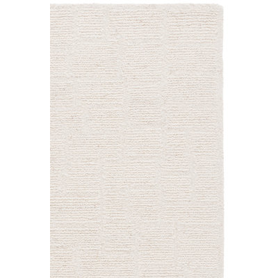 Harvest Hand Tufted Wool Cotton Solid Color Rug in Ivory