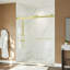 Porte de douche coulissante en verre trempé transparent épais certifié-111036611
