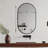 Raub Black Metal Framed Vanity Mirror-1811803550