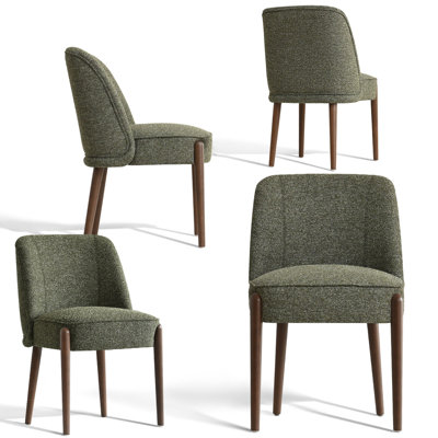 Upholstered Solid Wood Dining Chair