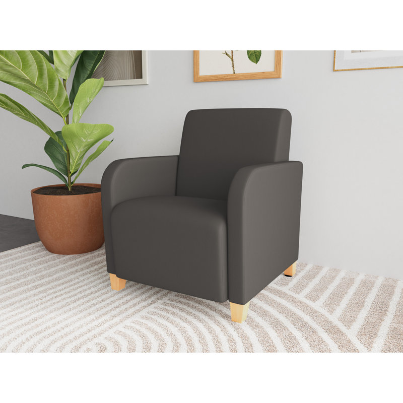 Chaise d'invité de réception Siena, Natural, Patriot Plus Charcoal