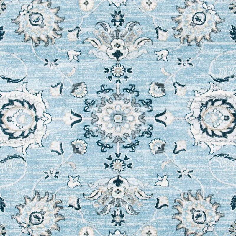 Delmer Performance Oriental Rug, Round 8'