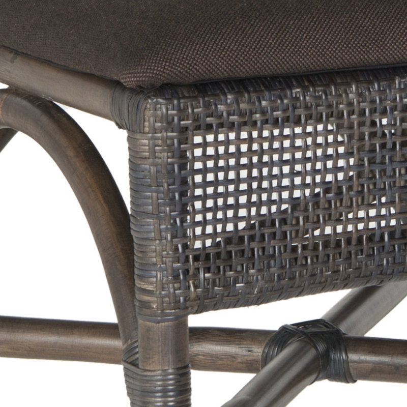 Chaise d'appoint en acajou Bungalo