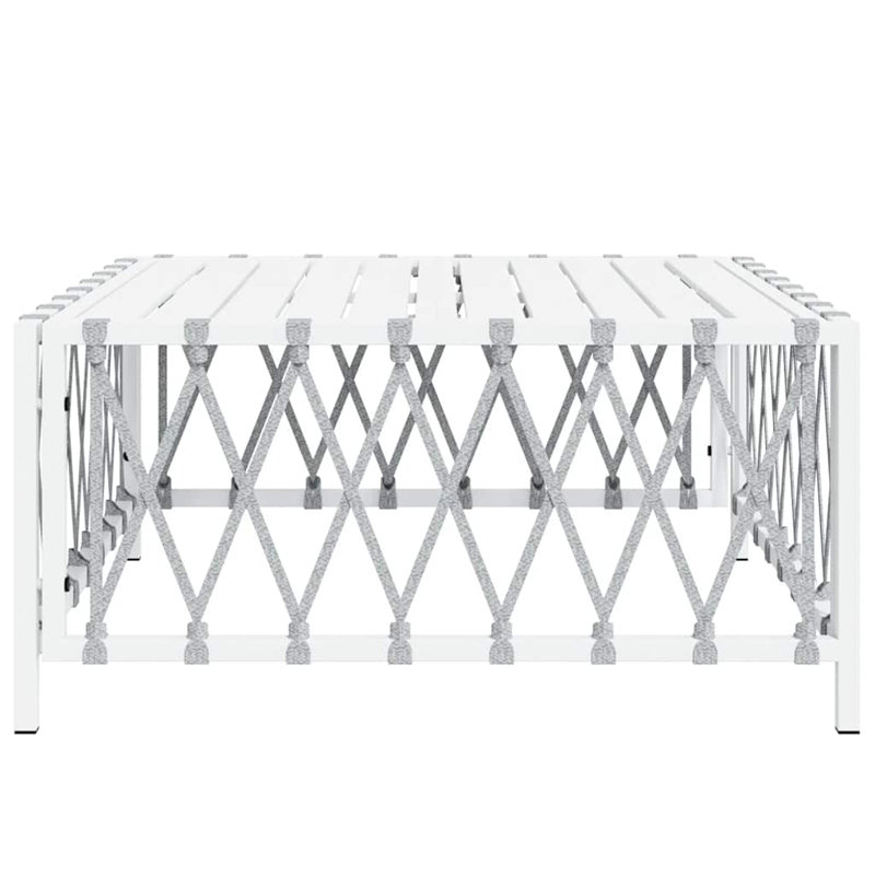 Frame End Table, White
