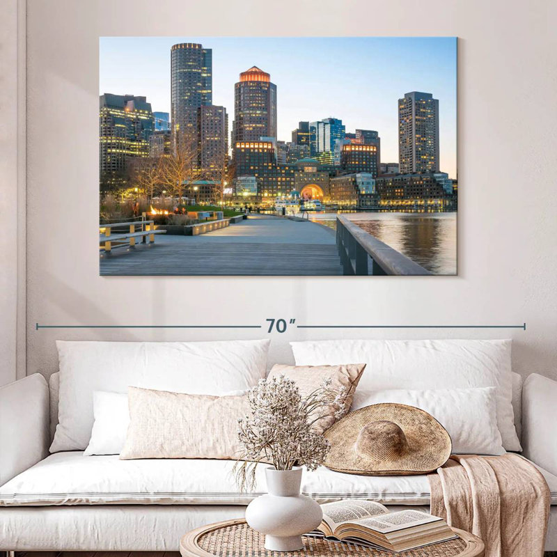 Boston Harborwalk, H 34 po x l 51 po