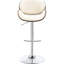 Tabouret de bar ajustable Galasso, base polyvalente pour la maison et le décor, assise contemporaine, fiable