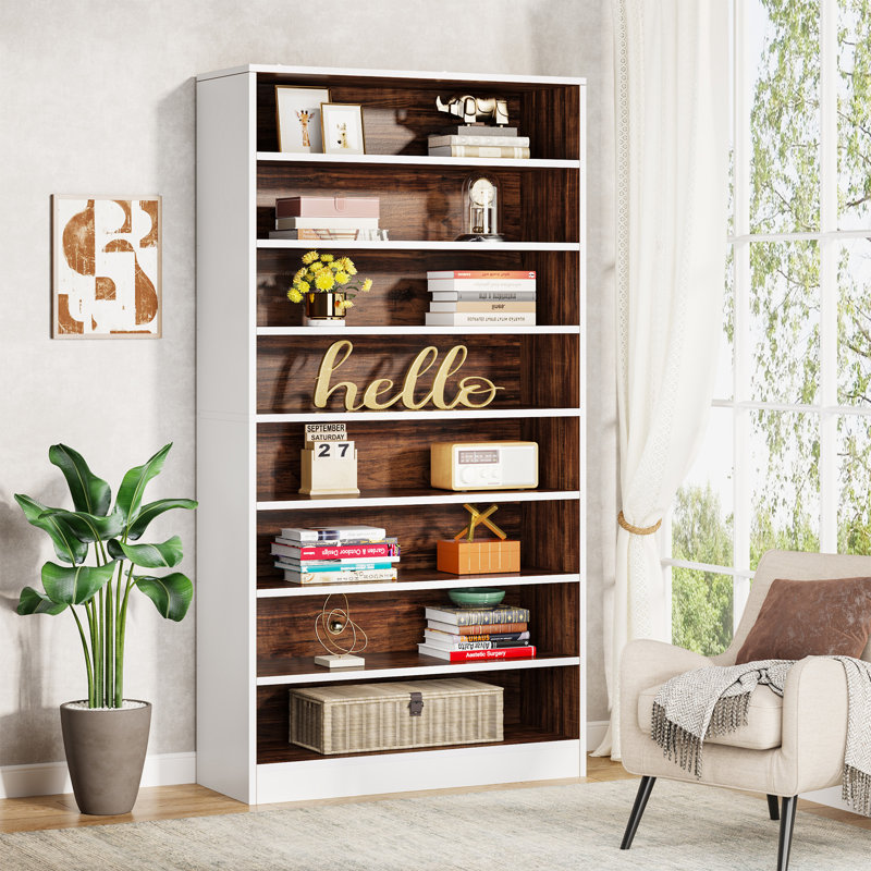 Pocatello Bookcase, White/Brown