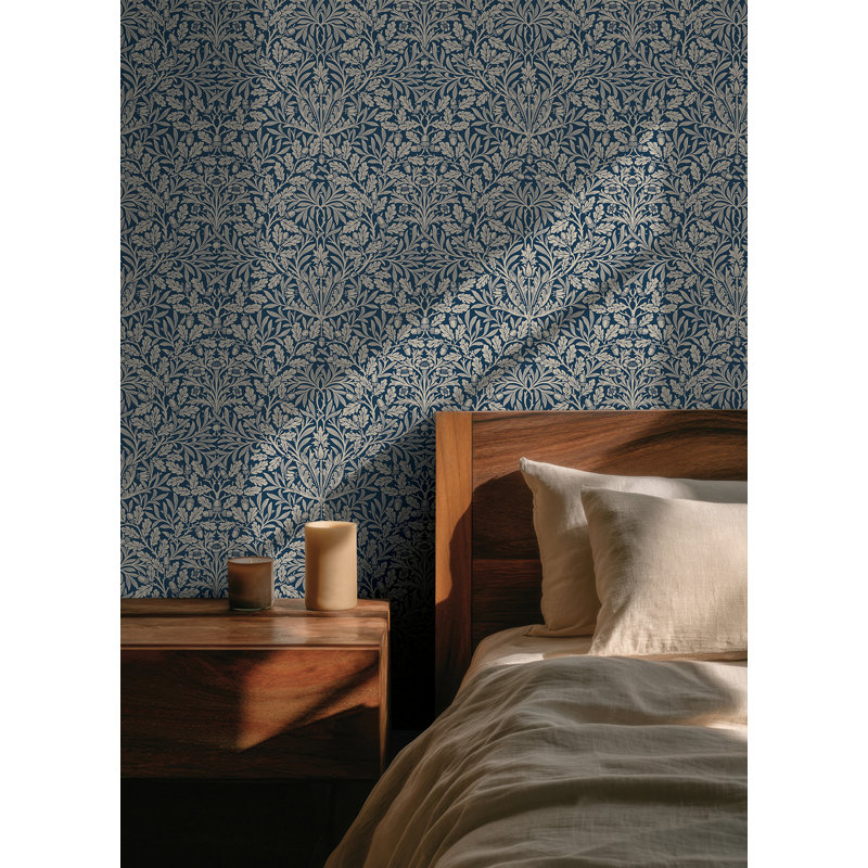 Papier peint adhésif Acorn Indigo, Bleu