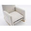 Chaise berçante en coton et lin avec repose-pieds réglable-665818831