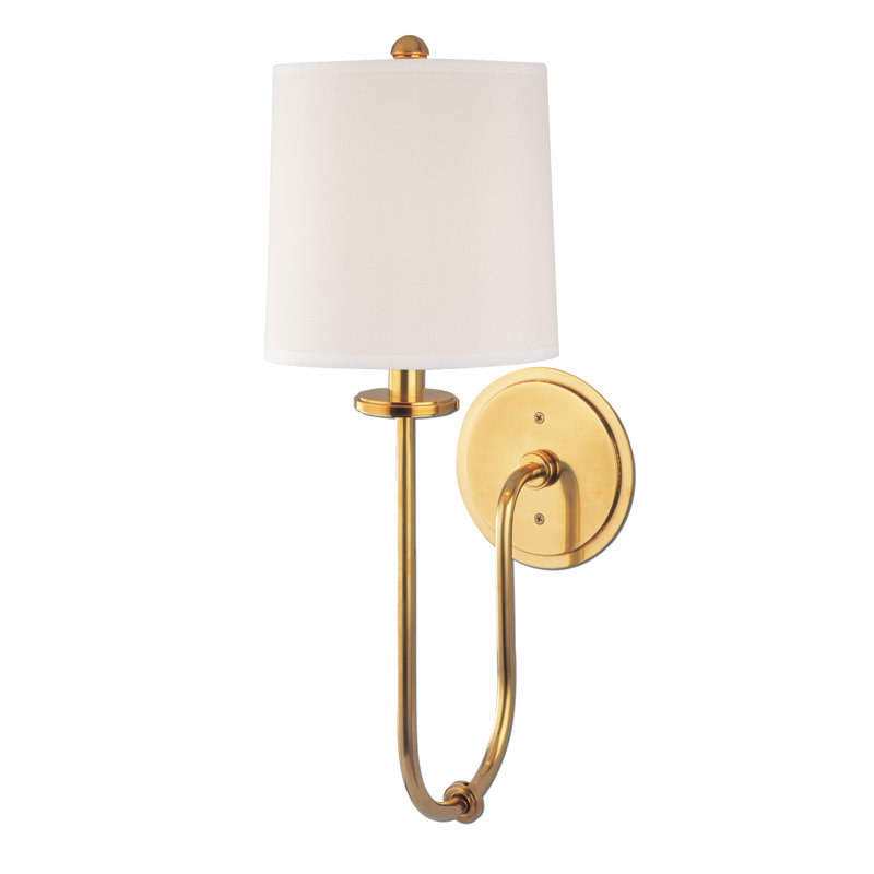 Jericho 1-Light Wall Sconce, Aged Brass