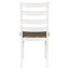 Ensemble de salle à manger 6 pièces Rustic, table rectangulaire en bois avec 4 chaises ergonomiques et 1 banc