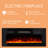 Bhhatu Floating Highgloss Entertainment Center with Electric Fireplace and 2 Bookcases-324347100-324347099