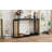 Narrow Console Table With Unique Irregular Top Design & Open Shelf-644746435