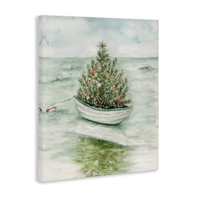 "Beachy Christmas Tree", art mural par Melissa Hyatt