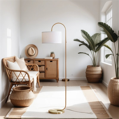 Coffeng 58 " LED Arched Floor Lamp