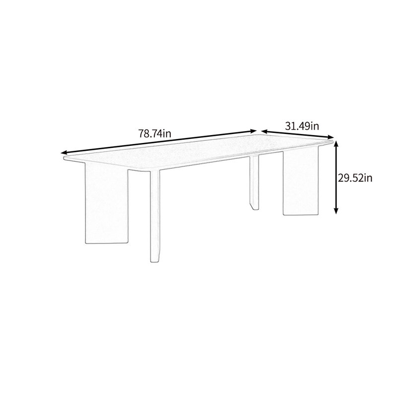 Jonathin, 29.52"H x 78.74"L x 31.49"W