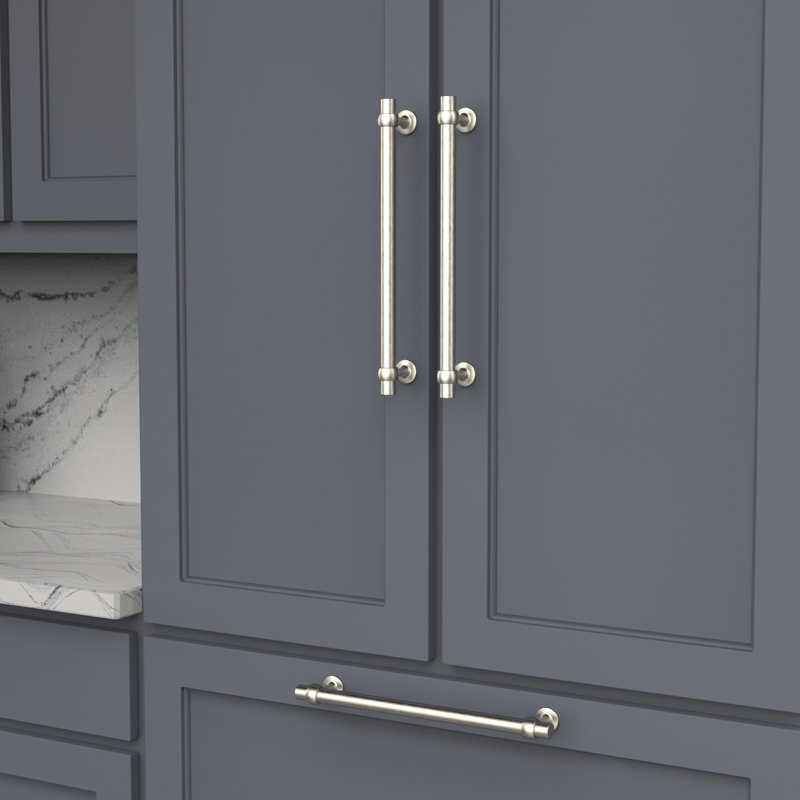Ostia Collection Pull, 12", Satin Nickel