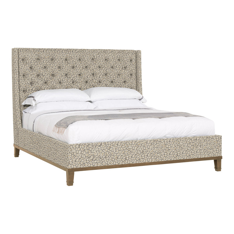 Michael Weiss Upholstered Wingback Bed, Ozark Marina, Hampton