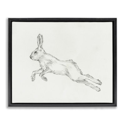 Reproduction d'art sur toile, "Lapin sautant" par Ethan Harper