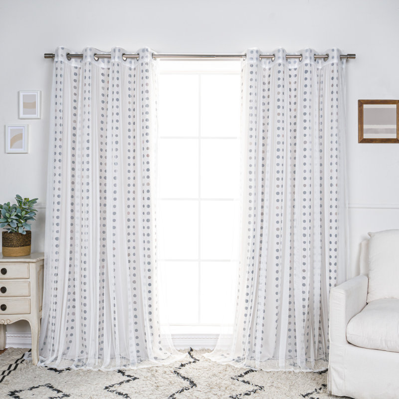 Brayshaun Room Darkening Curtain, Beige