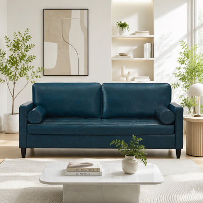 Canapé rembourré avec coussin d'assise capitonné
