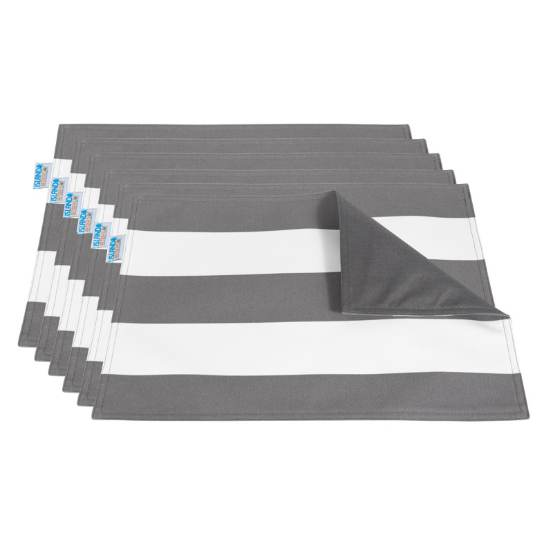 Ensemble de napperons d'extérieur toutes saisons, Bleu marine
