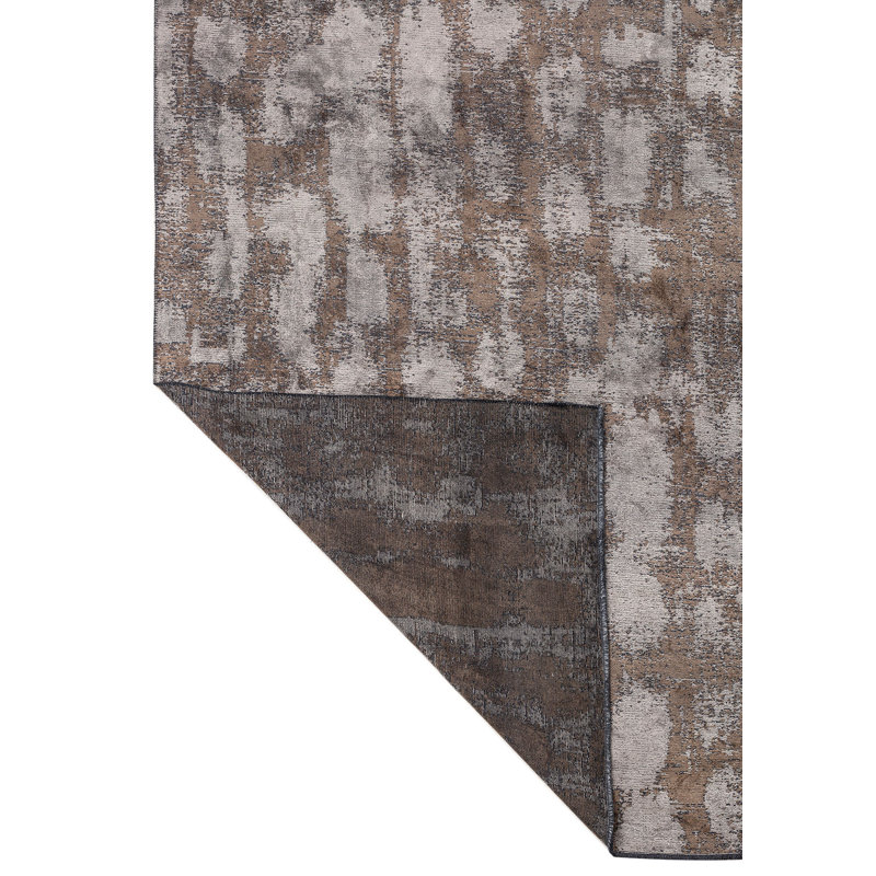 Rapture Brown/Beige/Gray Abstract Luxury Area Rug, Rectangle 7'10" x 11'2"