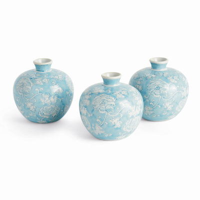 Janette LOTUS BUD VASES, ENSEMBLE DE 3