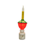 6.5" Red and Green Christmas Bubble Plug-In Night Light